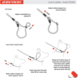 EZYDOG VODÍTKO LUCA LEASH™ - Halti