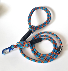K9 JORDAN VODÍTKO EDC LEASH - BLUE/ORANGE - 3