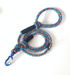 K9 JORDAN VODÍTKO EDC LEASH - BLUE/ORANGE - 1