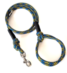 K9 JORDAN VODÍTKO EDC LEASH - BLUE/YELLOW