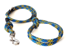 K9 JORDAN VODÍTKO EDC LEASH - BLUE/YELLOW