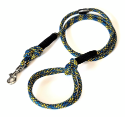 K9 JORDAN VODÍTKO EDC LEASH - BLUE/YELLOW