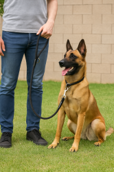 K9 JORDAN VODÍTKO TOWNY LEASH - BLK