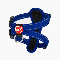 EZYDOG POSTROJ CHEST PLATE HARNESS + CAR RESTRAINT - BLUE