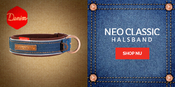 EZYDOG OBOJOK DOUBLE UP COLLAR 2 - obojok pre psa - DENIM