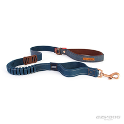 EZYDOG VODÍTKO ZERO SHOCK LEASH™ - DENIM