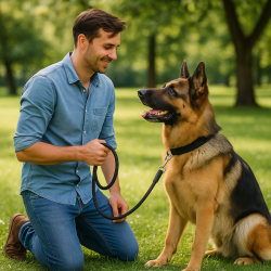 K9 JORDAN VODÍTKO TOWNY LEASH - BLK