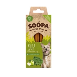 Soopa - Dentálne pamlsky pre psov jablko a kel 100 g