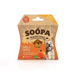 Soopa výcvikové pamlsky Healthy Bites – mrkva a tekvicové semienka 50 g