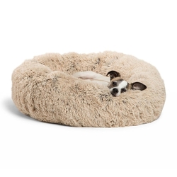 The Calming Donut Bed chlpatý pelech