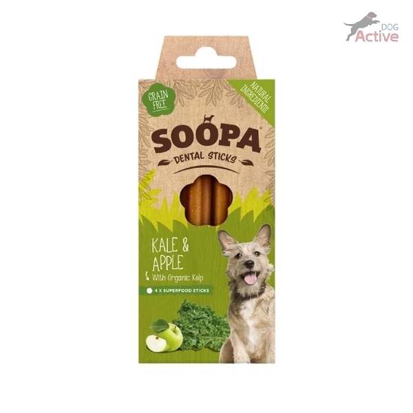 Soopa - Dentálne pamlsky pre psov jablko a kel 100 g